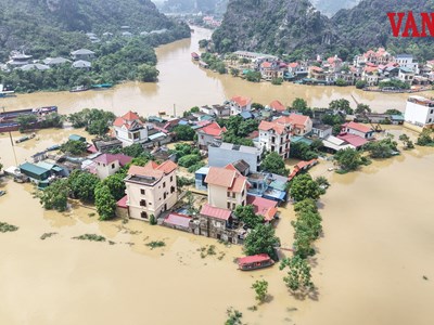 Ninh Bình: Nước lũ dâng cao, cảnh báo ngập lụt trên 27 xã, phường