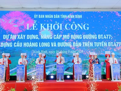 Ninh Bình khởi công dự án tuyến đường gần 7.000 tỉ đồng