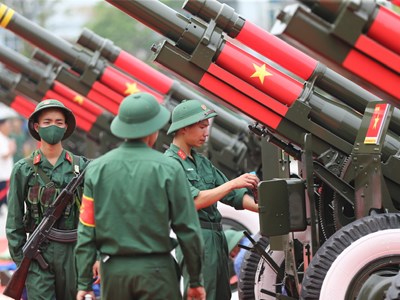 Dàn pháo lễ kỷ niệm 70 năm Chiến thắng Điện Biên Phủ đã sẵn sàng