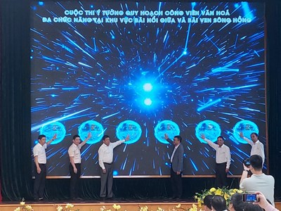 Thi ý tưởng Quy hoạch công viên văn hóa khu vực bãi nổi giữa và ven sông Hồng