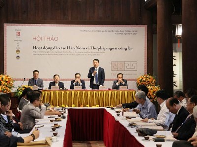 Bảo tồn bản sắc văn hóa qua hoạt động đào tạo Hán Nôm và Thư pháp