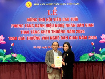 Giải thưởng Văn nghệ dân gian năm 2024