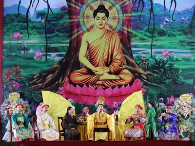 Xúc động vở nhạc kịch “Đức Vua hóa Phật” kể cuộc đời tu hành của Phật hoàng Trần Nhân Tông