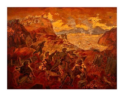 66 tác phẩm mỹ thuật đặc sắc tại triển lãm “95 mùa Xuân có Đảng”