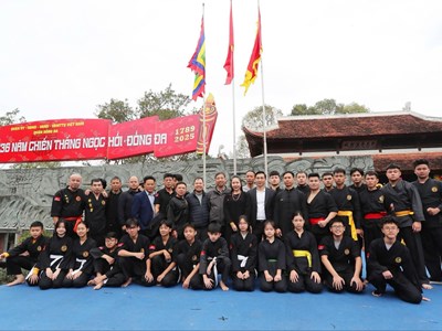 Môn phái Bình Định Gia với các tiết mục đặc sắc tại Hội Gò Đống Đa  Xuân Ất Tỵ 2025