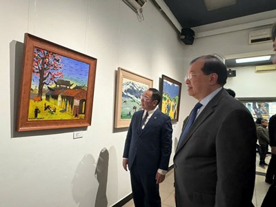 Cảm xúc sắc Xuân trong triển lãm mỹ thuật “Khai Xuân” Ất Tỵ 