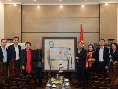 Bảo tàng Mỹ thuật Việt Nam đón nhận nhiều tác phẩm của các danh hoạ nổi tiếng