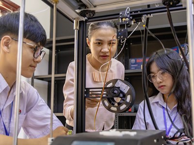 Không gian sáng chế, mở ra cánh cửa lớn cho giáo dục Quảng Trị