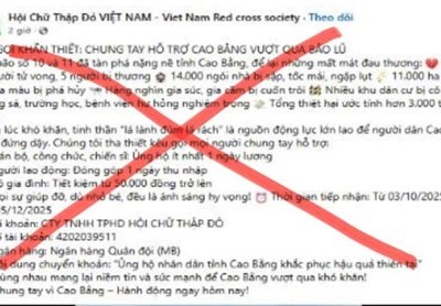 Cảnh báo: Giả mạo từ thiện kêu gọi ủng hộ vùng lũ để lừa tiền người dân