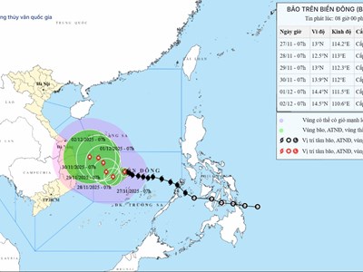 Bão số 15: Đổi hướng liên tục, diễn biến khó lường
