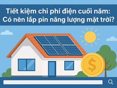 Tiết kiệm chi phí điện cuối năm: Có nên lắp pin năng lượng mặt trời?