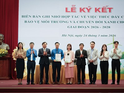 Quỹ Vì tương lai xanh cùng Đoàn Thanh niên Bộ Nông nghiệp và Môi trường chung tay thúc đẩy sáng kiến xanh