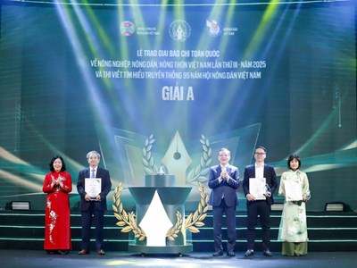 Giải báo chí toàn quốc về “tam nông” sẽ có 50 giải thưởng với 5 giải A