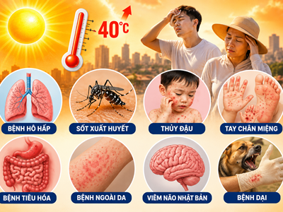 Cảnh báo nhiều dịch bệnh có nguy cơ bùng phát trong mùa hè