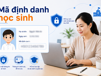 Mã định danh học sinh chưa được xác thực: Phụ huynh kiểm tra ở đâu?