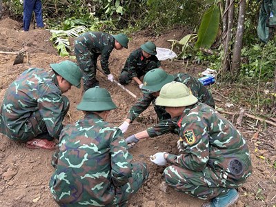 Quảng Trị: Quy tập 4 hài cốt liệt sĩ tại khu phố Tri Bưu