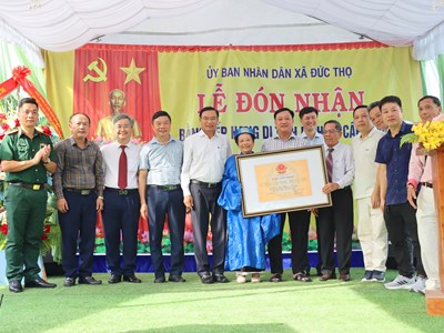 Hà Tĩnh: Nhà thờ Phạm Huy đón nhận Bằng xếp hạng Di tích lịch sử cấp tỉnh