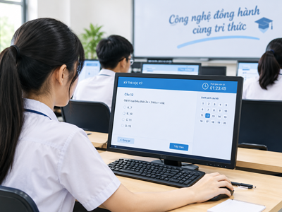 Những tình huống học sinh cần biết khi kiểm tra học kỳ trên máy tính