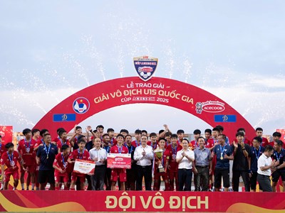 PVF bảo vệ thành công chức vô địch giải U15 quốc gia - Cúp Acecook 2025