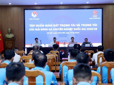 58 trọng tài và 14 giám sát trọng tài hoàn thành tập huấn