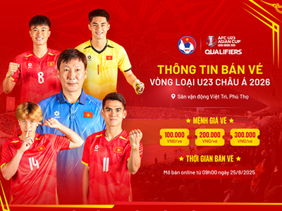 Vé cổ vũ thầy trò HLV Kim Sang-sik chỉ từ 100.000 đồng