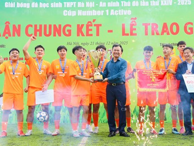 Chung kết Giải bóng đá học sinh THPT Hà Nội An ninh Thủ đô lần thứ XXIV – 2025