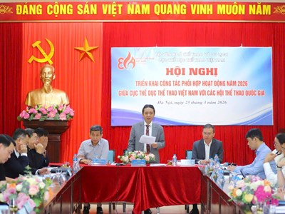 Tăng cường phối hợp giữa Cục Thể dục thể thao và các hội thể thao quốc gia