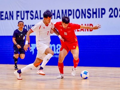 Futsal Việt Nam thắng đậm Myanmar ngày ra quân