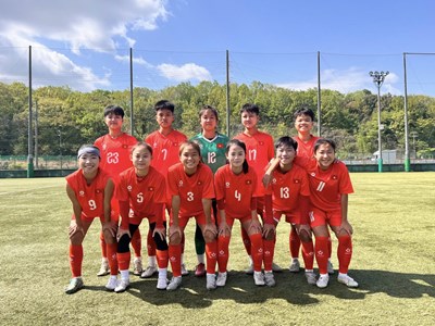 U17 nữ Việt Nam khép lại chuyến tập huấn Nhật Bản bằng trận hòa 2-2