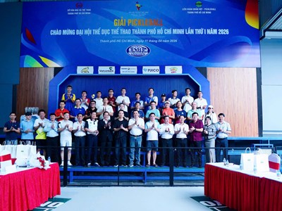 Sôi động giải pickleball chào mừng Đại hội TDTT TP.HCM lần thứ I năm 2026