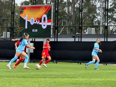 U15 nữ Việt Nam nhận thất bại trước U15 nữ NSW Sky tại Australia