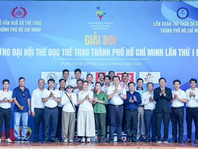 Sôi động Giải bơi chào mừng Đại hội TDTT TP.HCM lần thứ I năm 2026