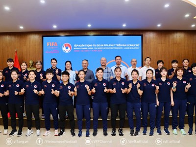 Hoàn tất tập huấn trọng tài thuộc dự án FIFA phát triển bóng đá nữ