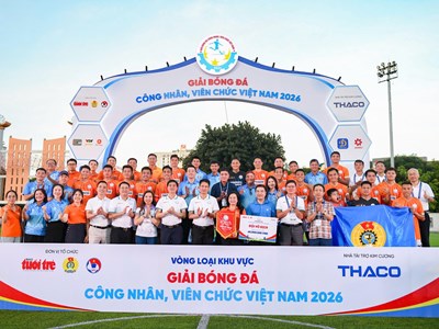 Công đoàn Ngân hàng Việt Nam vô địch vòng loại phía Bắc Giải bóng đá công nhân, viên chức Việt Nam 2026