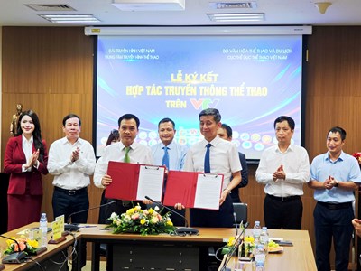 Cục TDTT Việt Nam và VTV ký kết hợp tác truyền thông giai đoạn 2026-2030
