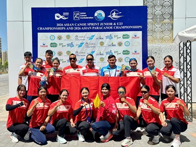 Canoeing Việt Nam giành 14 huy chương ở giải châu Á