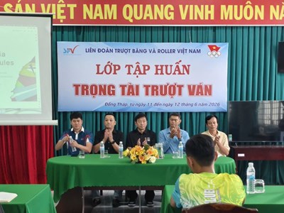 Chuẩn hóa đội ngũ trọng tài trượt ván quốc gia hướng tới Đại hội Thể thao toàn quốc lần thứ X