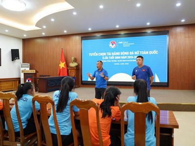 Bế mạc chương trình tuyển chọn tài năng bóng đá nữ toàn quốc