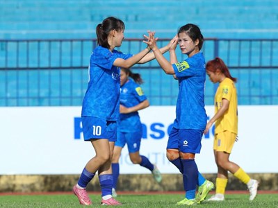Thái Nguyên T&T vượt qua Hà Nội II, tạm chiếm vị trí thứ hai