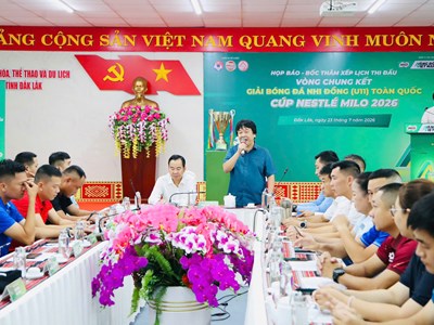24 đội tranh tài tại Vòng chung kết Giải bóng đá Nhi đồng toàn quốc 2026