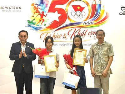 Trao giải cuộc thi vẽ tranh “Sắc màu Olympic Việt Nam - 50 năm tự hào & khát vọng”