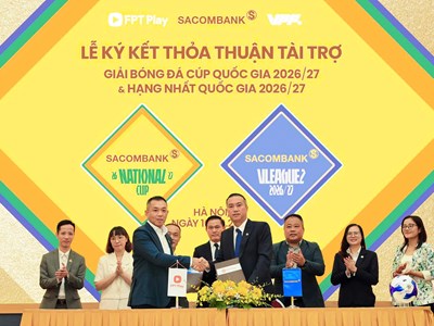 Giải hạng Nhất và Cúp Quốc gia 2026/27 có nhà tài trợ chính