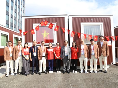 Thứ trưởng Hoàng Đạo Cương kiểm tra nơi ăn, ở của Đoàn Thể thao Việt Nam tại ASIAD 20