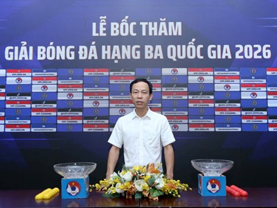 12 đội tranh tài tại Giải bóng đá hạng Ba quốc gia 2026