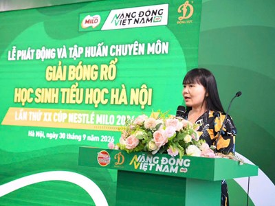 Phát động sân chơi bóng rổ dành cho học sinh tiểu học Hà Nội