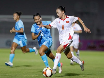 U17 nữ Việt Nam thắng 20-0, vượt Kyrgyzstan chiếm ngôi đầu bảng D