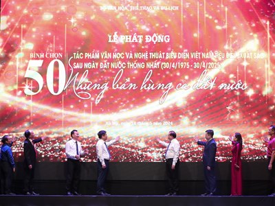 Phát động bình chọn 50 tác phẩm văn học nghệ thuật tiêu biểu sau ngày đất nước thống nhất