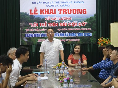 Sân khấu truyền hình Hải Phòng dựng vở “Lời thề trên núi cột cờ”