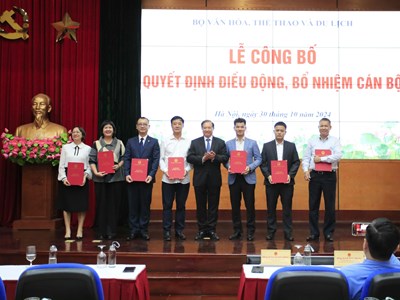 Bộ VHTTDL điều động, bổ nhiệm cán bộ