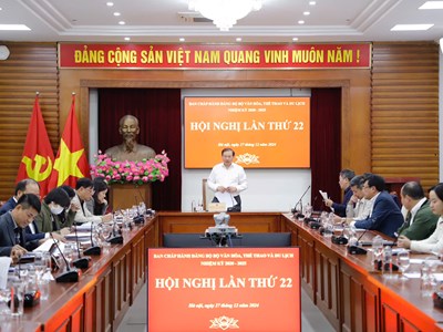 Hội nghị lần thứ 22 Ban chấp hành Đảng bộ Bộ VHTTDL